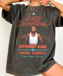 Bailey Zimmerman Tour 2026 Shirt, Bailey Zimmerman Different Night Same Rodeo