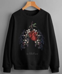 Florence And The Machine Shirt, Floral Heart Graphic Tee, Concert Music Apparel