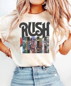 Rush Musicband Retro Christmas T-Shirt, Geddy Lee, Lifeson, Peart