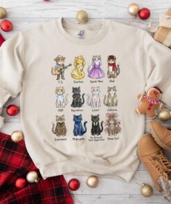 Vintage Album T.S. Cat Lover Crewneck Sweatshirt