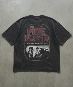 Pink Floyd Atom Heart Mother Tour T-Shirt, Vintage Oversized Graphic Tee