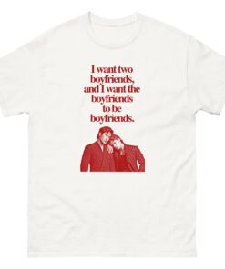 Ilya Shane I Want Two Boyfriends T-Shirt, Connor Hudson Hollander Rozanov Rivalry Tee, Heated TV Top, BookTok