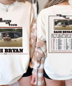 Zach Bryan With Heaven On Tour 2026 T-Shirt, Country Music, Fan Merch Gift, Zach Bryan Tee, Tour 2026 Shirt