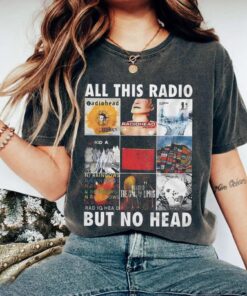 Radiohead Band Vintage T-Shirt, All This Radio But No Head Shirt