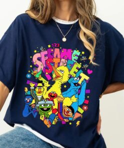 Sesame Street Family Character Shirt, The Muppet Team T-Shirt, Trending Unisex Tee, Disneyland Vacation Trip Gift 2025