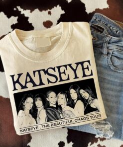Katseye: Beautiful Chaos Tour T-Shirt, Music Sweashirt, Katseye Kpop Graphics Hoodie, Katseye Beautiful Chaos Shirt