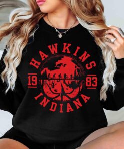 Hawkins 1983 Indiana T-Shirt, Upside Down Shirt, Movie Lover Tee, Movie Fan Gift