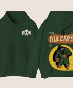 MF Doom Madlib All Caps Hoodie, Metal Face Shirt, MadVillain Sweatshirt, Retro Unisex Tee, y2k oversized Top, Warrior Shirts, Rock Tshirt