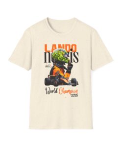 Lando Norris F1 World Champion 2025 T-Shirt, McLaren Race Team Championship