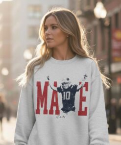 Drake Maye New England Football Vintage Sweatshirt, Game Day Merch, New England Football Vintage T-Shirt, Game Day Hoodie, Gift for Fans