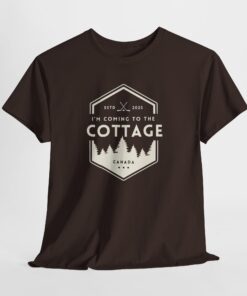 Coming To The Cottage Cotton T-Shirt, Cozy Cabin, Heated Rivalry Top, Funny Shirt, Outdoors Tee