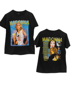 Y2K MADONNA T-SHIRT, 2004 Tour Hot Lady Tee, Party Queen Cotton Adult Shirt, Fashionable Trendy Singer Dancer Top