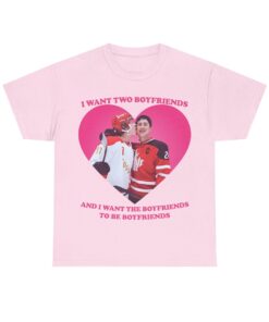 Ilya Shane I Want Two Boyfriends Heated TV Pink heart shirt