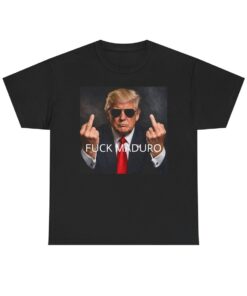 Fuck Maduro Donald Trump Middle Finger Tee | Political Protest Shirt | MAGA | USA vs VENEZUELA