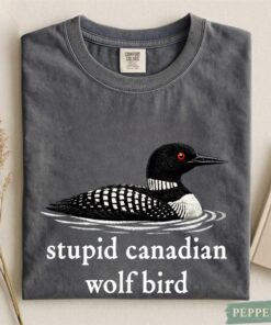 Stupid Canadian Wolf Bird Shirt, Hockey Romance LGBT Hockey Fan Gift, Heated But Devote Movie Sweatshirt, Team Hollanov Tee
