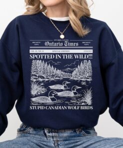 Stupid Canadian Wolf Bird Shirt, Heated Rivalry Inspired Merch