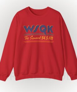 WSQK The Squawk Sweatshirt, WSQK The Squawk 94.5 FM Radio Hoodie, Vintage Sci-fi 80s Nostalgic Crewneck, Retro Shirt Gift
