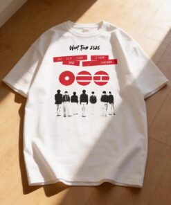 BTS World Tour 2026 T-Shirt, Minimalist K-Pop Army Concert Tee , Valentine Gift