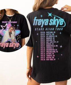 Retro Freya Skye Silent Treatment Shirt, Stars Align Tour 2026 Festival Tee, Disney Channel Zombies 4 Nova Bright, Freya Skye Concert Music