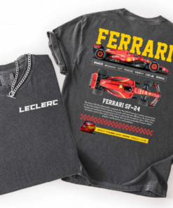 Charles Leclerc Formula One 2 Sides T-Shirt, Ferrari F1 Shirt, Formula One Fan Apparel, F1 Racing Graphic Tee