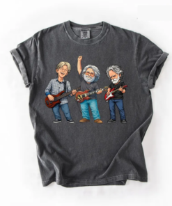 Grateful Dead Band Members Shirt, Bob Weir Jerry Garcia Phil Lesh Tribute Tee, Classic Rock Jam Band Long Sleeve
