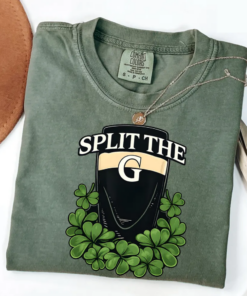 Split The G Shirt, St Patricks Day Tee, Funny Drinking Challenge T-Shirt, Beer Lover Gift, Irish Pub Crawl Apparel