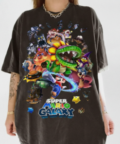 Super Mario Galaxy Movie Poster Shirt, Mario Since 85 T-Shirt, Nintendo World Family Holiday Tee, Universal Orlando Birthday Gift