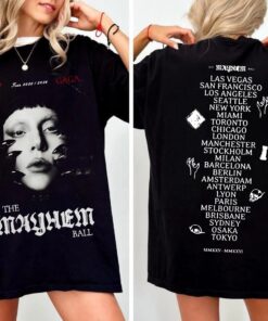 Lady Gaga Tour 2026 Shirt, The Mayhem Ball Tour T-Shirt, Lady Gaga Tour Merch
