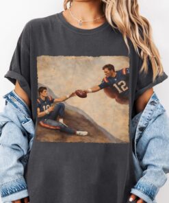 Drake Maye Tom Brady New England Patriots Football Shirt, Brady and Maye Inspired Football Tee, Legend and Rookie Gameday Shirt,