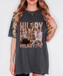 Hilary Duff Shirt, Lucky Me Tour Merchandise, Vintage Concert Tee, Design Rose Gold Lettering, Graphic Celebrity Fan Gift Music Lover Retro