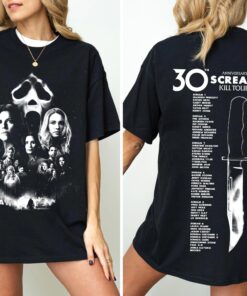Scream 30th Anniversary Kill Tour T-Shirt, Scream 7 Back And front Unisex Shirt, Scream 7 Tee