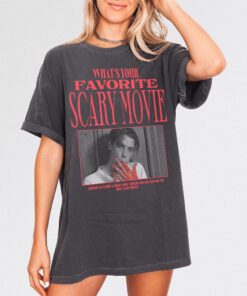 Billy What's Your Favorite Scary Movie T-Shirt, Retro 90's Horror Film Graphic Tee