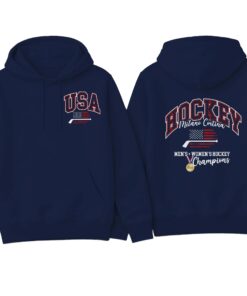 American Hockey T-shirt, Sweatshirt or Hoodie, USA Inspired American Red White Blue Sports Fan Shirt