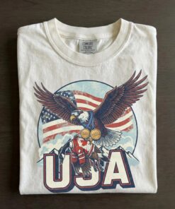 Funny USA Ice Hockey Eagle, USA Champions 2026 Shirt, USA Hockey Shirt 2026, Patriotic Ice Hockey Tee, Funny Sports Unisex T-shirt