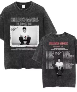 Rapper Bruno Mars The Romantic 2026 Tour Shirt, Men's Women Fashion Hip Hop High Street T-shirt