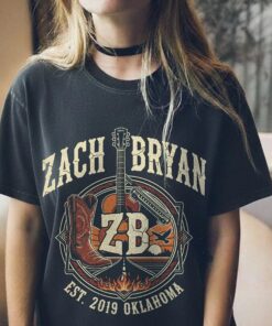 Zach Bryan Vintage Shirt, Est 2019 Oklahoma Country Tee, Retro Western Graphic T-Shirt, American Heartbreak Merch, 90s Bootleg Style Gift