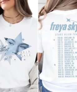 Retro Freya Skye Silent Treatment Shirt, Stars Align Tour 2026 Festival Tee, Disney Channel Zombies 4 Nova Bright, Freya Skye Concert Music