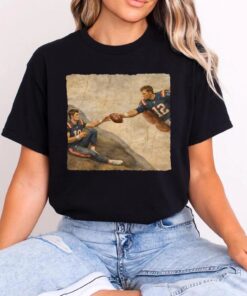Funny New England QB Shirt, Brady and Maye Inspired Football Tee, Legend and Rookie Gameday Top, Retro 90s Style Football Graphic