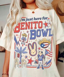 I'm Just Here For Benito Bowl Shirt, Funny Graphic Football Fan T-shirt, Halftime Show Tee, Big Game Fan Shirts