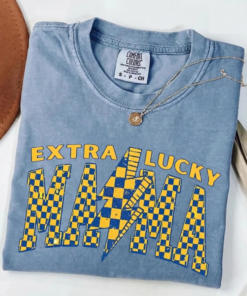 Extra Lucky Mama T-Shirt, Down Syndrome Mama Shirt, Blue Yellow Awareness, Support Squad 321, World Down Syndrome Day Tee