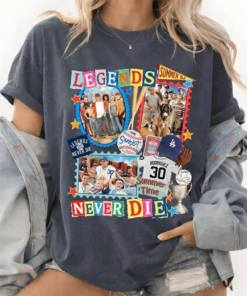 Legends Never Die T-Shirt, The Sandlot Shirt, Baseball Squad Crew, Vintage Movie Tee, Baseball Team Top, Sandlot Baseball