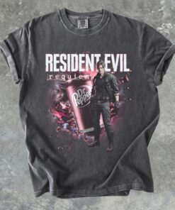 Vintage Resident Evil Requiem T-Shirt, Dr. Pepper Collaboration Tee, Horror Game 2026 Shirt