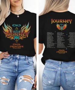 Journey Final Frontier Tour 2026 Shirt, Retro Rock Band T-Shirt, Vintage 80s Music Aesthetic, Classic Rock Fan Gift