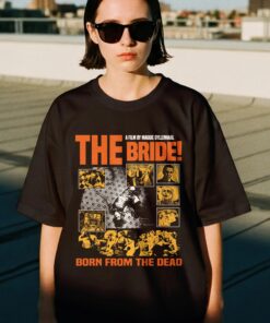 The Bride! Movie T-Shirt, Jessie Buckley Christian Bale Movie Shirt, Gothic Horror Film Tee