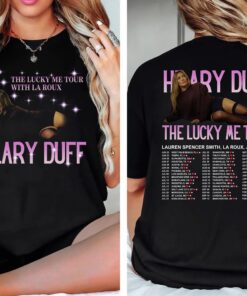 Vintage Hilary Duff Shirt, 2 Sided The Lucky Me Tour 2026 T-Shirt, Lizzie McGuire Bootleg Tee, Gift For Fans