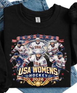 USA Women’s Hockey 2026 Shirt, Winter Games Sweatshirt & Hoodie, Patriotic Ice Hockey Fan Gift, Team USA Sports Apparel