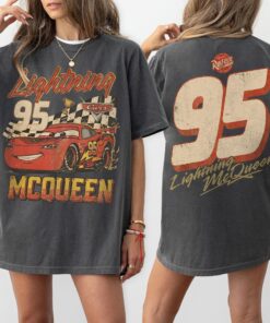 Vintage Lightning McQueen T-Shirt, Disney Pixar Cars Shirt, Retro McQueen Graphic Tee, Disney Family Vacation Trip Top 2026
