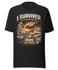 Cleveland Meteor 2026 Unisex T-Shirt, "I Survived" Shirt, Boom Sports Style Ohio Pride