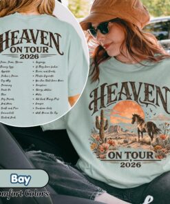 Heaven On Tour Shirt, Country Concert Tee, Music Tour Graphic T shirt, Music Lover Merch, Trendy Western Country Music Top