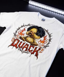 Metal Duck Shirt, Alternative Gothic T-Shirt, Concrete Jungle, Unisex Edgy Tee, Omens Duck Noah, Emo Punk Fashion, Metal Concert Top